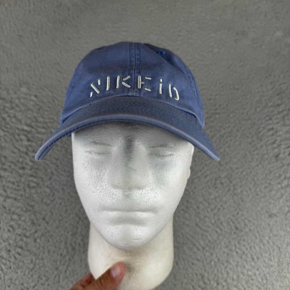 Vintage Nike Id Hat Light Blue Y2k Rare